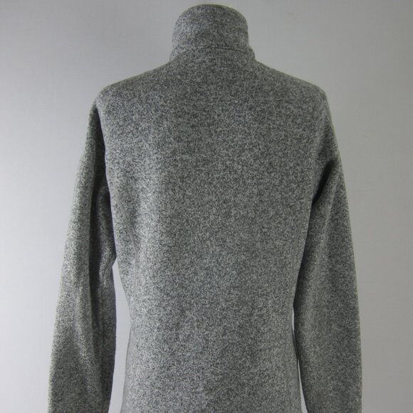 Patagonia Womens Medium Gray Heather LS Better Sweater 1/4-Zip Fleece Pullover - Picture 4 of 11
